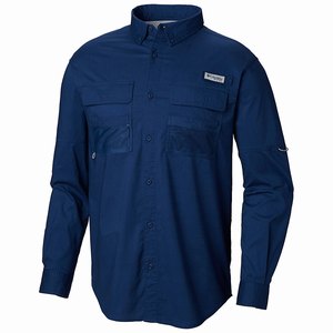 Columbia PFG Half Moon™ Långärmad Tröja Herr Marinblå (RWDBO2418)